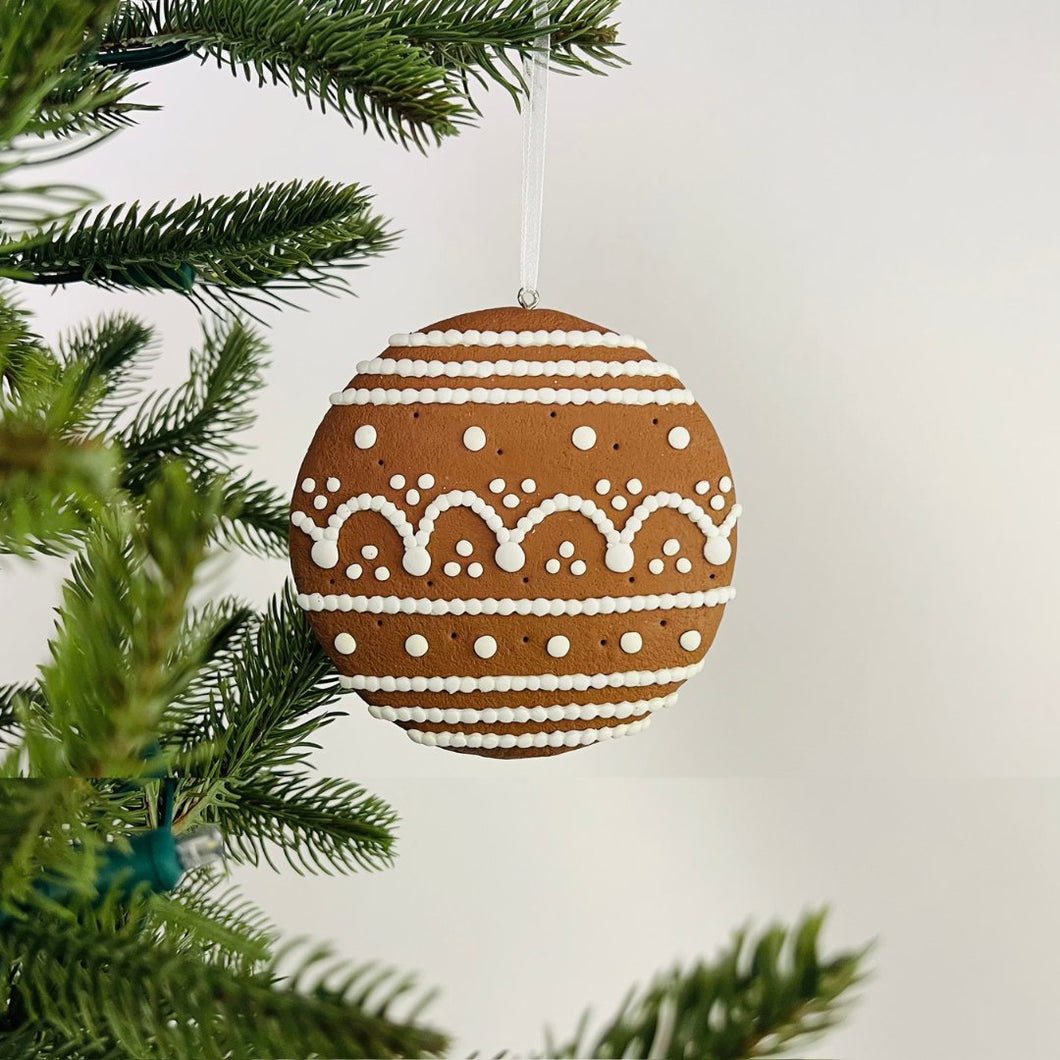 Ginger Cookie Ornament (festive pattern) - Set of 6 - ironyhome
