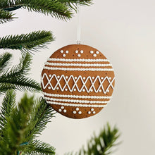Ginger Cookie Ornament (stripped pattern) - Set of 6 - ironyhome