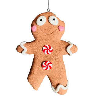 Gingerbread Boy Ornament - Set of 6 - ironyhome