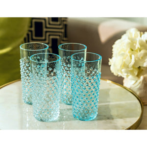 Glacier Blue Hand-blown Glass - Set of 2