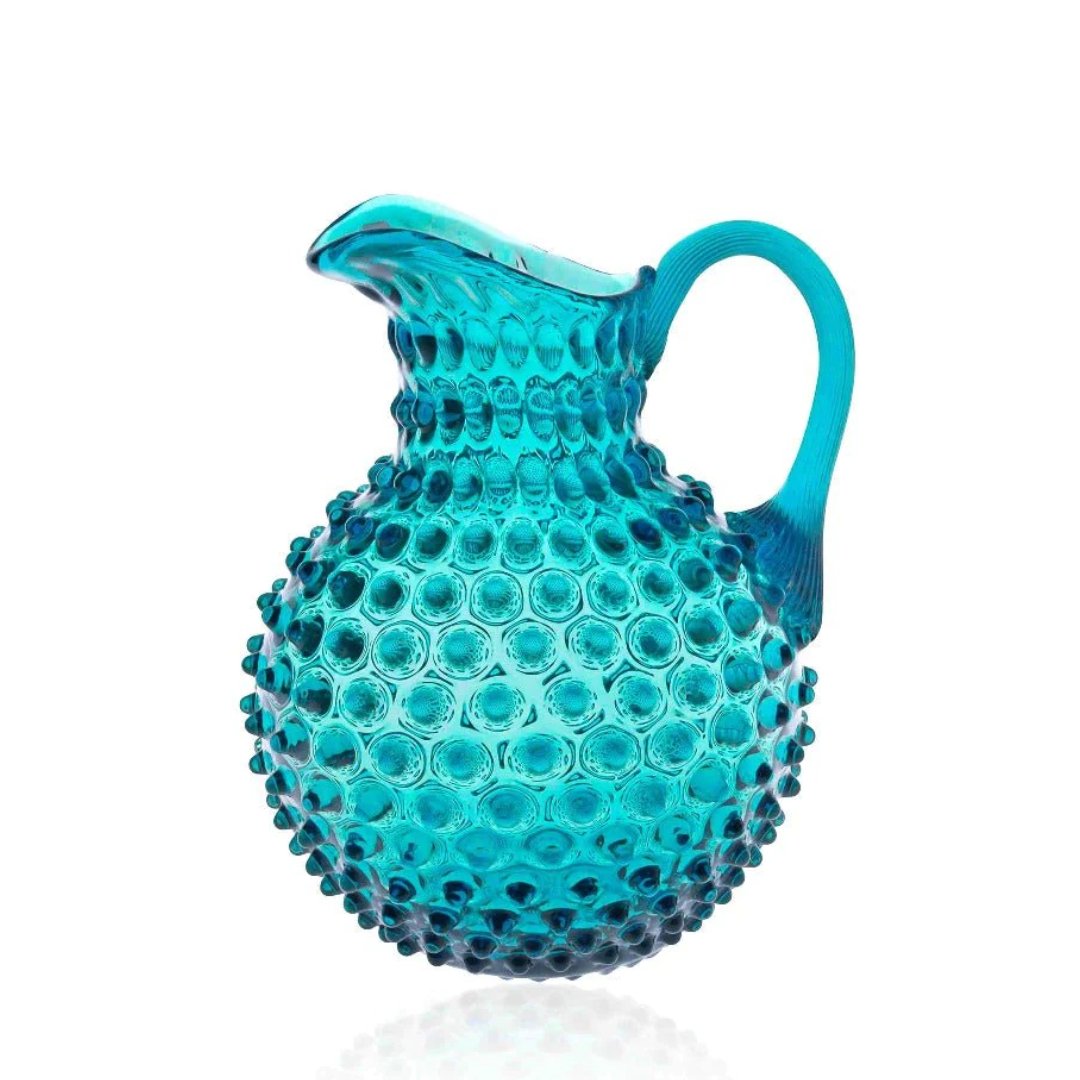 Glacier Blue Hand-blown Water Jug