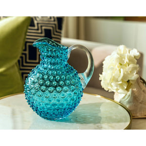 Glacier Blue Hand-blown Water Jug