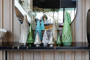 Glass Christmas Tree Tabletop