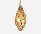 Glass Clear Finial Ornament with Jute - ironyhome