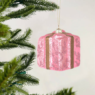 Glass Gift Box Ornament - Set of 6 - ironyhome