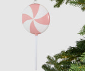 Glitter Dusted Pink Lollipop Ornament - Set of 6 - ironyhome