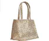 Glitter Gold Handle Bag Ornament - Set of 6 - ironyhome