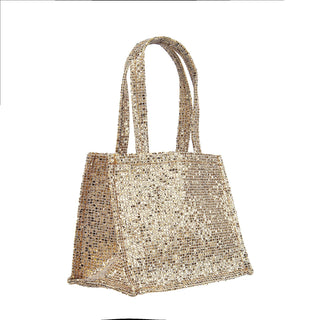 Glitter Gold Handle Bag Ornament - Set of 6 - ironyhome