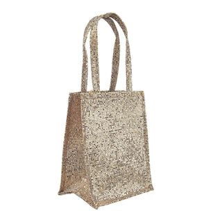 Glitter Light Gold Bag Ornament - Set of 4 - ironyhome
