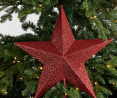 Glitter Star Christmas Tree Topper - ironyhome