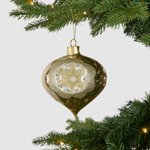 Gold Concave Onion Ornament with Silver Detailing - Set of 6 - ironyhome