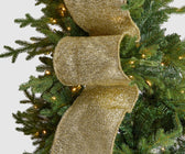 Gold Glitter & Tinsel Christmas Ribbon - ironyhome