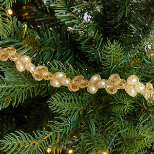 Gold Honeycomb Christmas Ribbon - ironyhome
