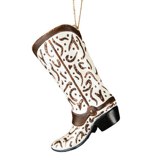 Gold & White Boot Ornament - Set of 6 - ironyhome