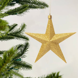 Golden Glitter Star Ornament