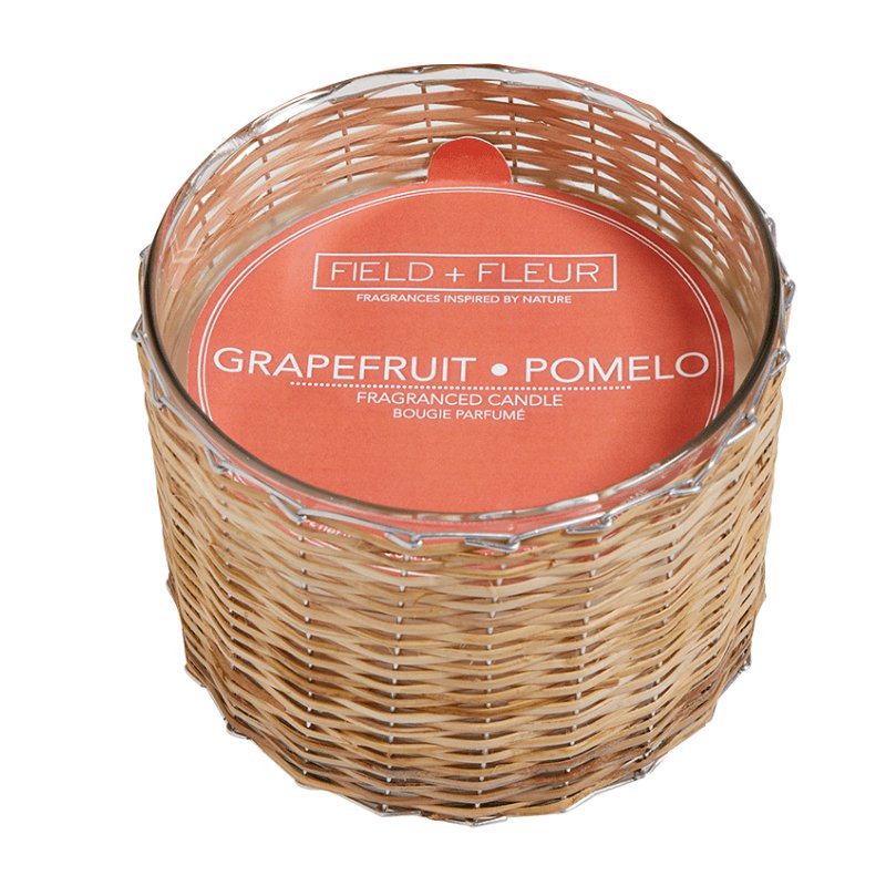 GRAPEFRUIT POMELO WICK HANDWOVEN CANDLE - ironyhome