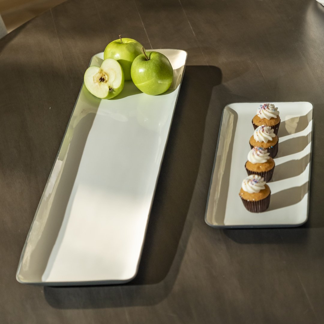 Graphite Enamel Rectangular Platter