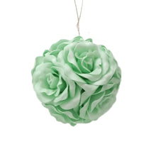 Green Rose Flower Ornament - Set of 4 - ironyhome