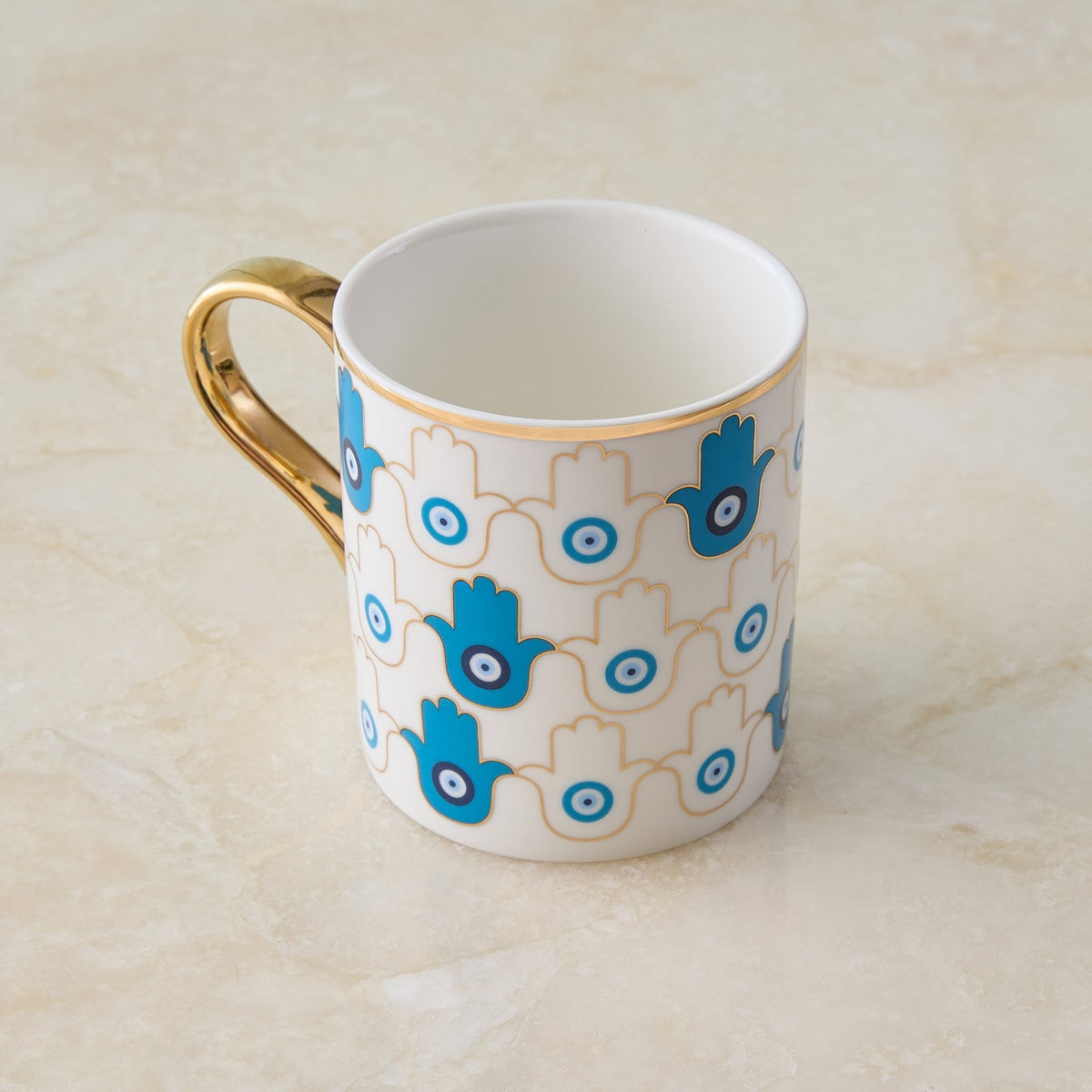 Hamsa Print Ceramic Mug