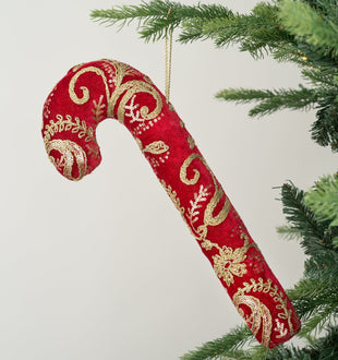 Hanging Candy Cane Red - Set of 6 - ironyhome