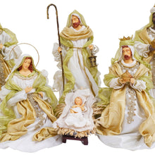 Heritage Nativity Table Top Set of 6 - Bright Gold - ironyhome