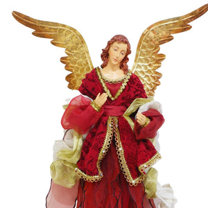 Hope Flying Christmas Angel - Burgundy