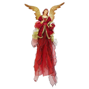 Hope Flying Christmas Angel - Burgundy