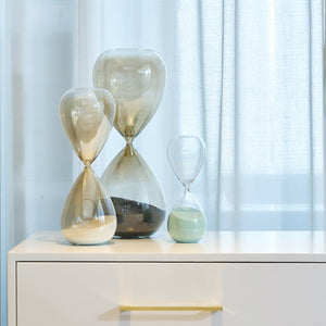 Hourglass with Bronze Finish & White Sand