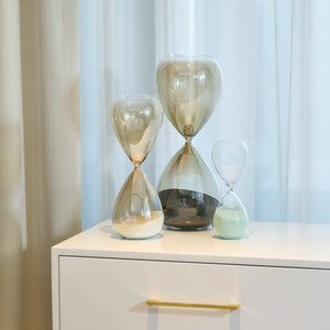 Hourglass with Bronze Finish & White Sand