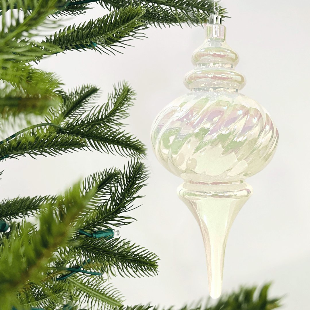 Iridescent Candy Finial Ornament