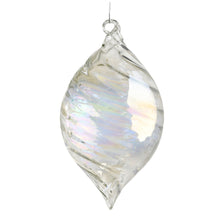 Iridescent Glass Finial Ornament - Set of 6 - ironyhome