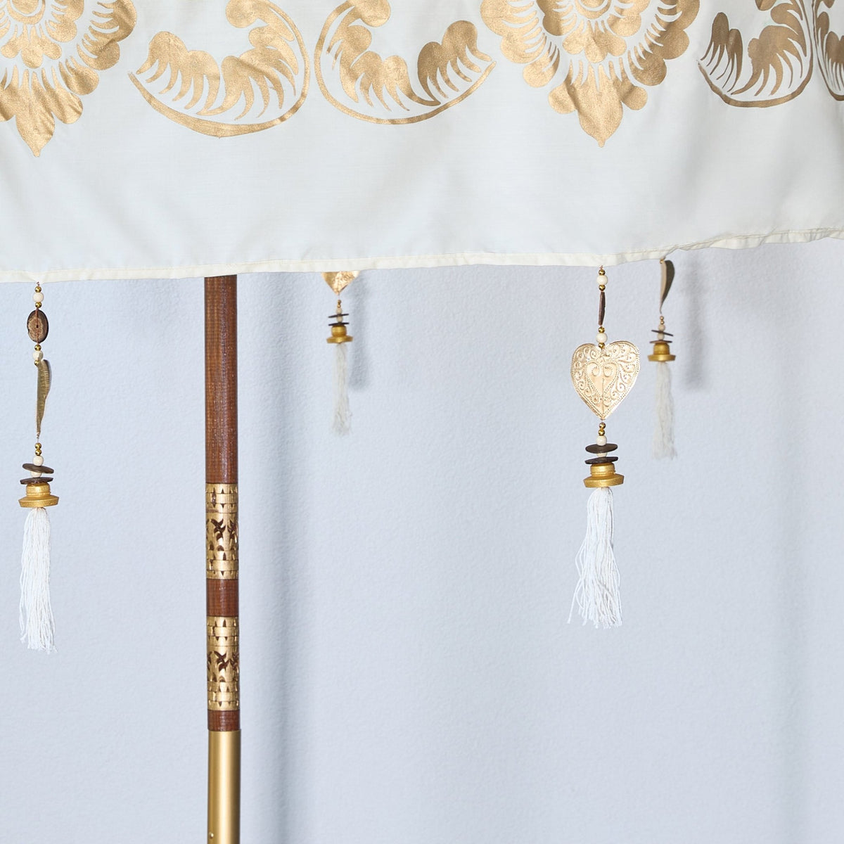 Ivory Gold Regalia Parasol