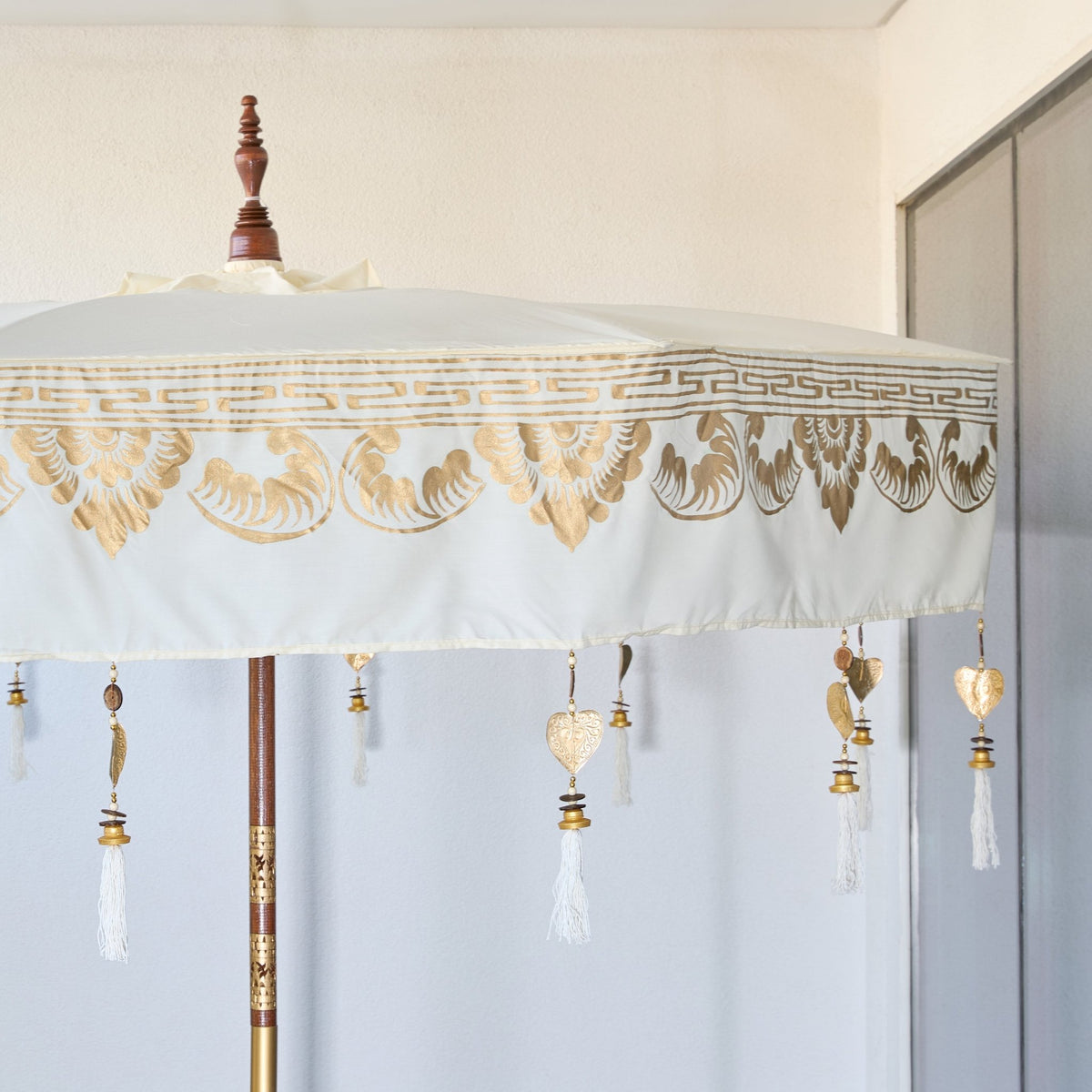 Ivory Gold Regalia Parasol