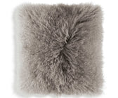 Katina Fur Pillow - Grey - ironyhome
