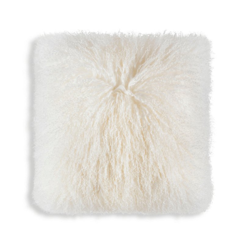 Katina Fur Pillow - Ivory