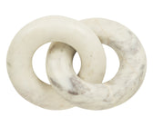 Knotted White Marble Chain - ironyhome