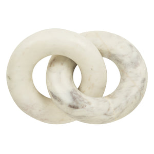 Knotted White Marble Chain - ironyhome