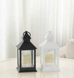 Lantern Table Top with LED Candle - ironyhome