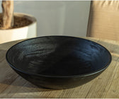 Large Black Mango Wood Bowl - ironyhome