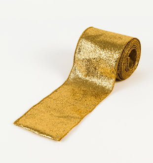 Large Golden Glitter Ribbon - ironyhome