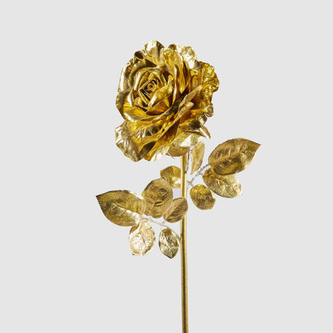 Large Metallic Gold Rose - Set of 6 - ironyhome