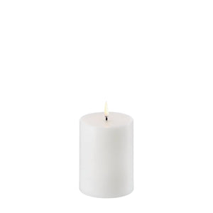 LED pillar candles Nordic white