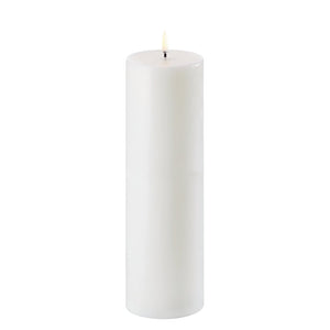 LED pillar candles Nordic white - ironyhome
