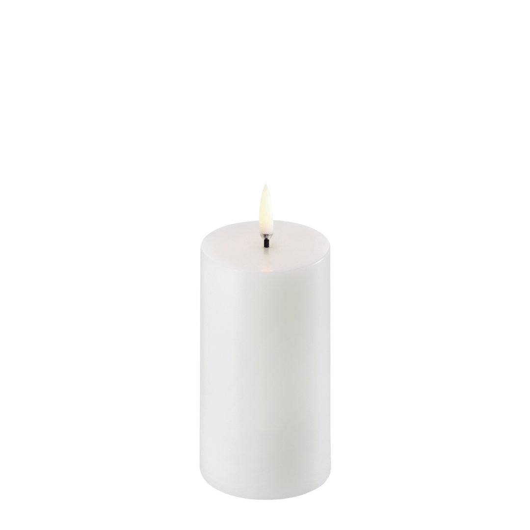 LED pillar candles Nordic white