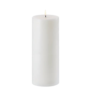 LED pillar candles Nordic white