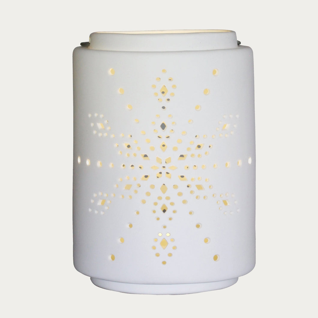 LED Tall Snowflake Candle Holder - ironyhome