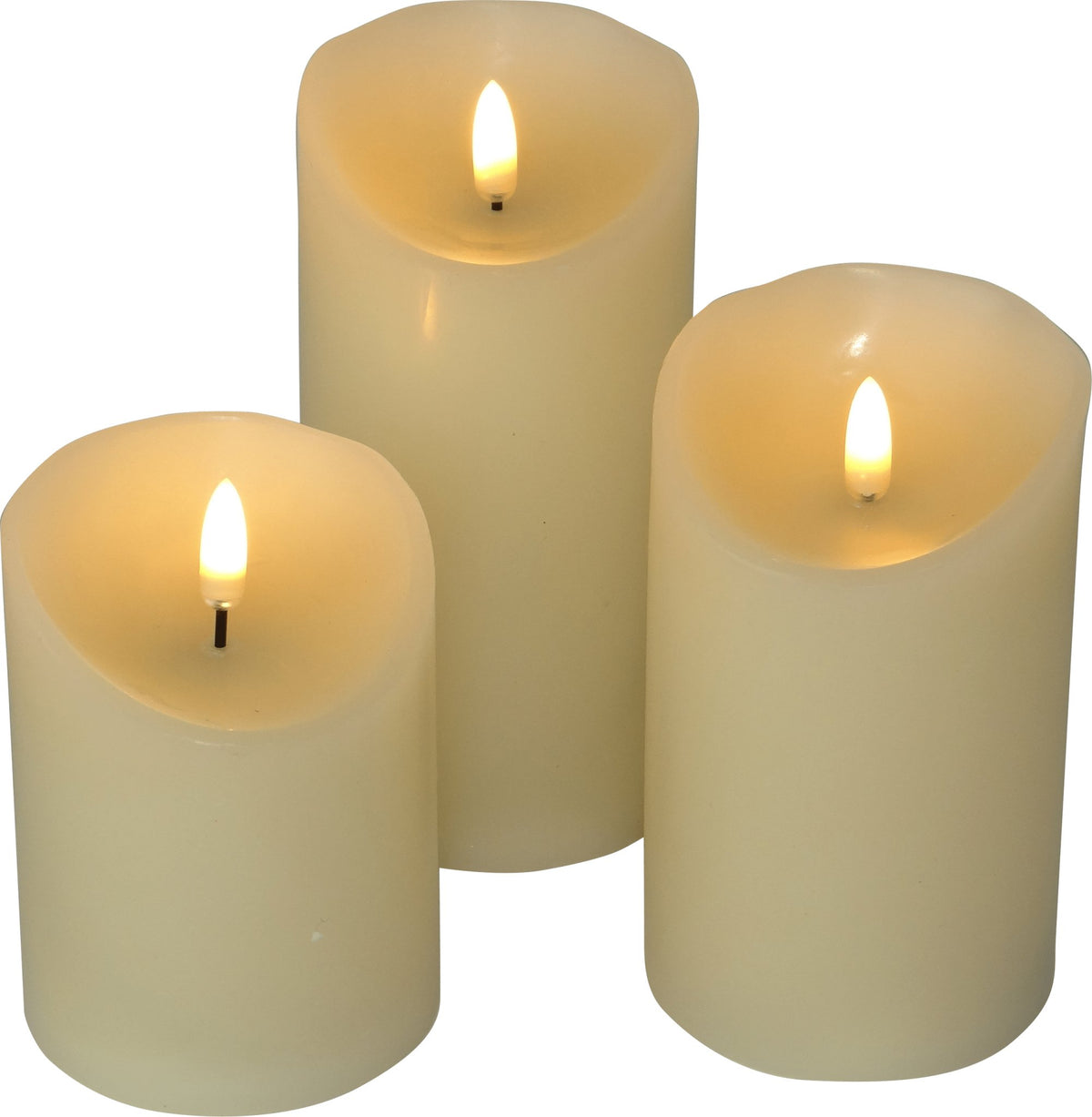 LED Wax Candles with Flame