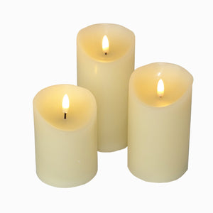 LED Wax Candles with Flame