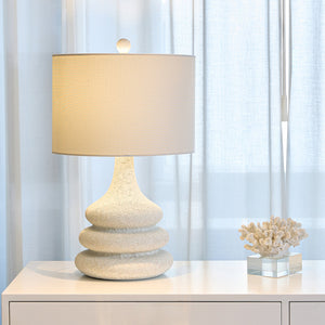 Ledger Triple Stacked Ceramic Table Lamp