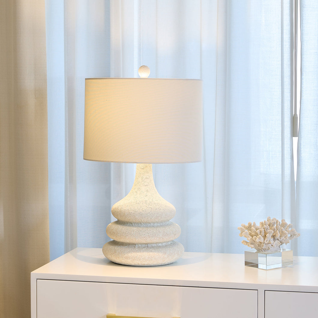 Ledger Triple Stacked Ceramic Table Lamp - ironyhome